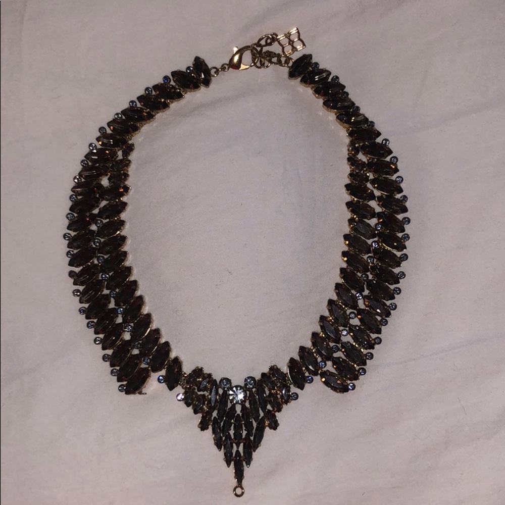 BCBG Green Crystal Necklace